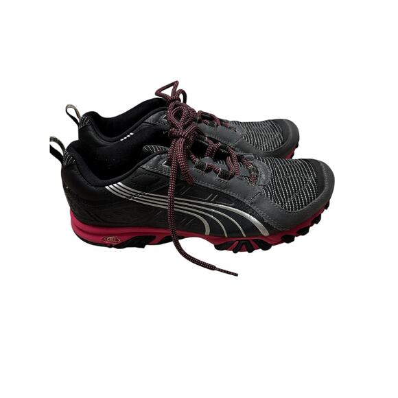 Puma Cell Women's Black Pink Running Sneakers Size 7.5W Low Top Athleisure - Picture 2 of 5